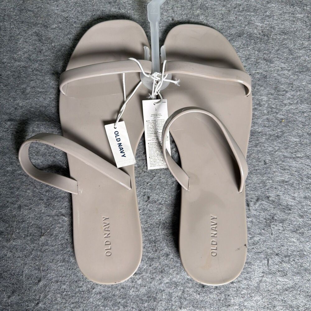 Old Navy Shiny-Jelly Slide Sandals Women's Size 9